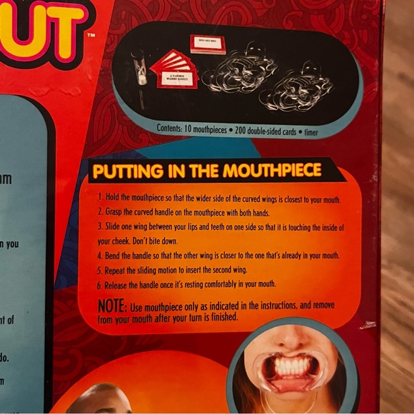 Hasbro Speak Out Game Board with 10 Mouthpieces Brand New/Sealed - Picture 4 of 7